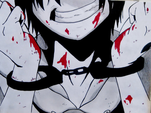 Person knife chain neck hands free wallpaper for desktop - medium preview image