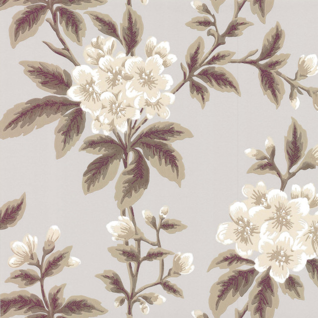 Floral white purple gray green free wallpaper for tablet - medium preview image