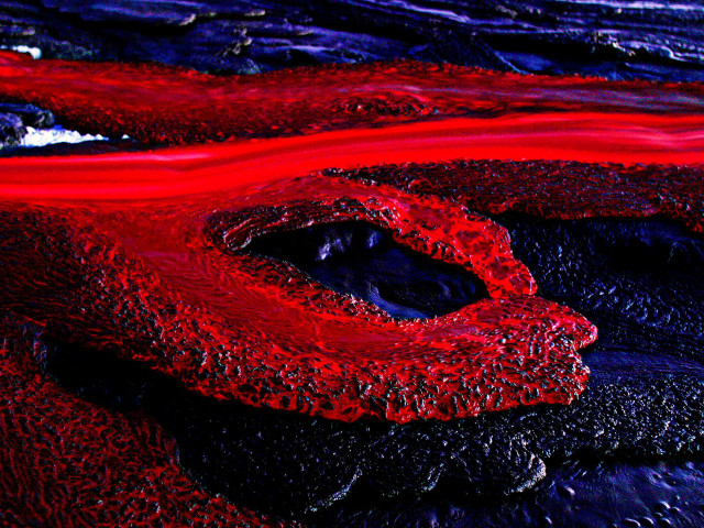 Red black painting swirl background free wallpaper for desktop - medium preview image
