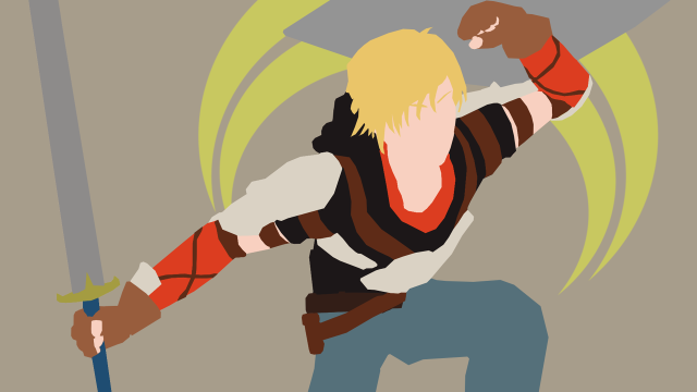 Man sword green arrow digital free wallpaper for desktop - medium preview image