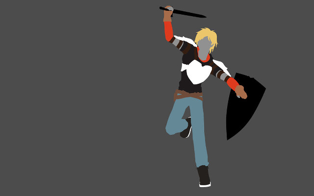 Person sword cape air black free wallpaper for desktop - medium preview image