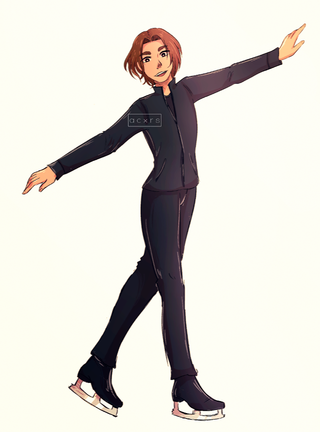 Woman black suit skating white free wallpaper for mobile - medium preview image