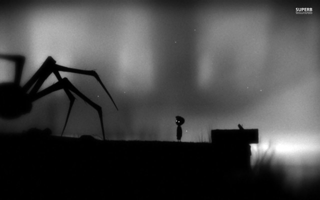 Spider dark person looking behind free wallpaper for desktop - medium preview image