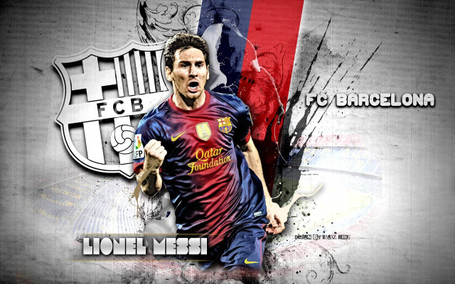 Soccer player ball barcelona fc free wallpaper for desktop - medium preview image