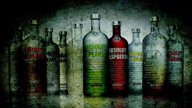 Liquor bottles table black background free wallpaper for desktop - medium preview image