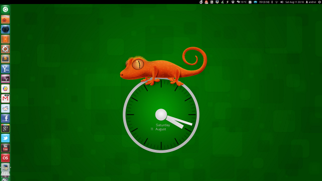 Computer clock animal green background free wallpaper for desktop - medium preview image