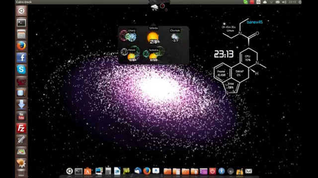 Computer screen purple galaxy star free wallpaper for desktop - medium preview image