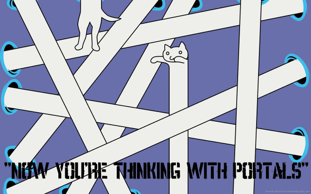 Cat standing sticks words below free wallpaper for desktop - medium preview image