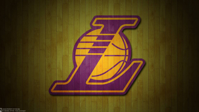 Lakers logo wooden wall bamboo free wallpaper for desktop - medium preview image