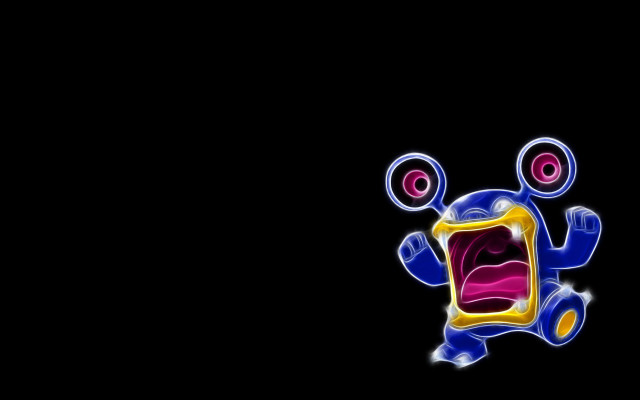 Cartoon weirdface eyes blackbackground outline free wallpaper for desktop - medium preview image