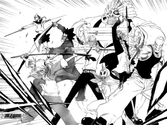 Black white drawing group people #4 free wallpaper for desktop - medium preview image