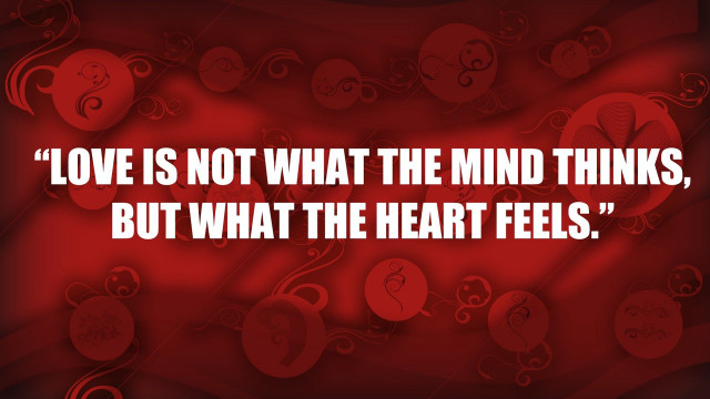 Quote love red background hearts free wallpaper for desktop - medium preview image