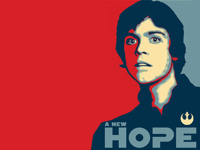Star wars propaganda poster man free wallpaper for desktop - medium preview image