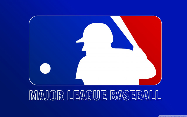 Major league baseball logo bat free wallpaper for desktop - medium preview image