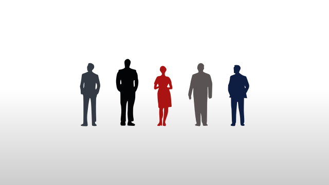Group people standing line different free wallpaper for desktop - medium preview image