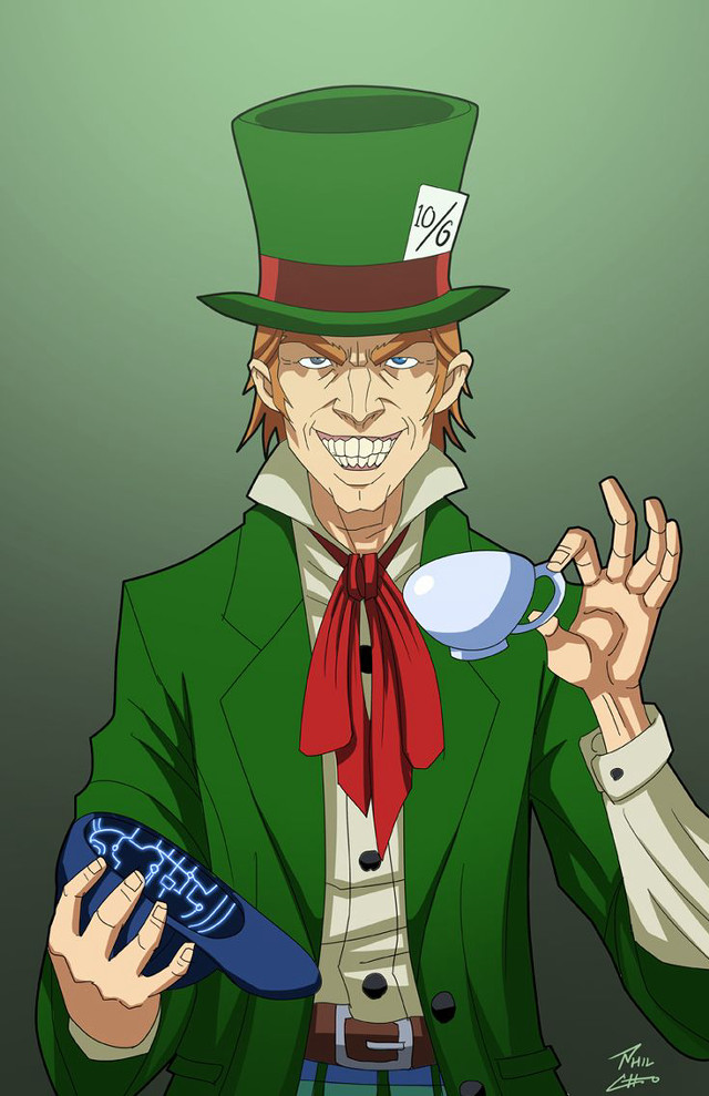 Man green suit hat blue free wallpaper for mobile - medium preview image