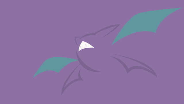 Purple bat white face green free wallpaper for desktop - medium preview image