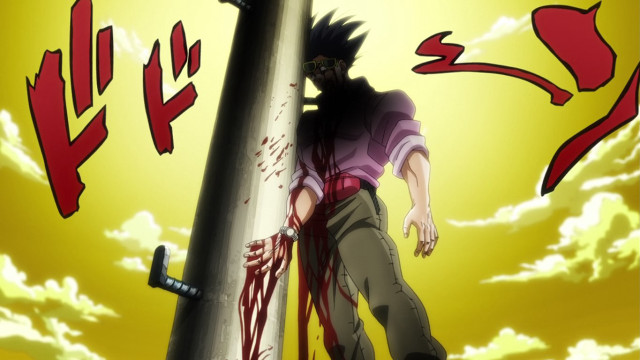 Man pole blood sky clouds free wallpaper for desktop - medium preview image