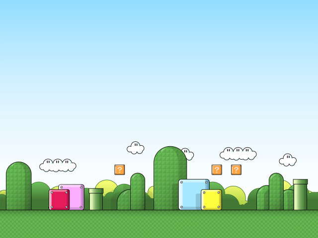 Colorful city game scene trees free wallpaper for desktop - medium preview image