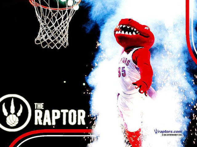 Raptor basketball player grin hoop free wallpaper for desktop - medium preview image