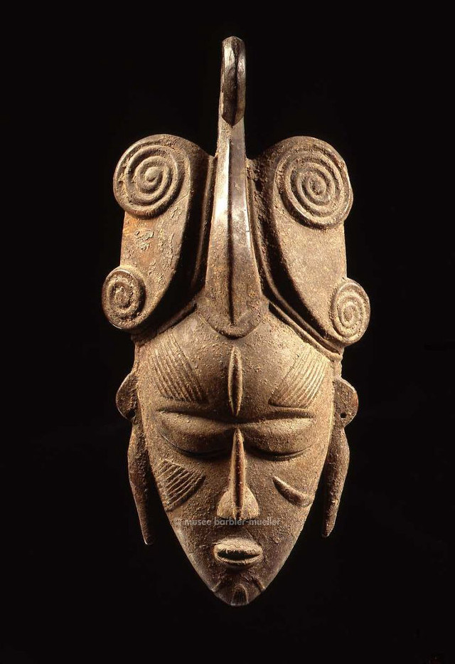 Wood metal mask face artistic free wallpaper for mobile - medium preview image