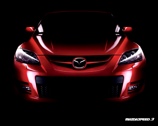 Red car dark hood up free wallpaper for desktop - medium preview image