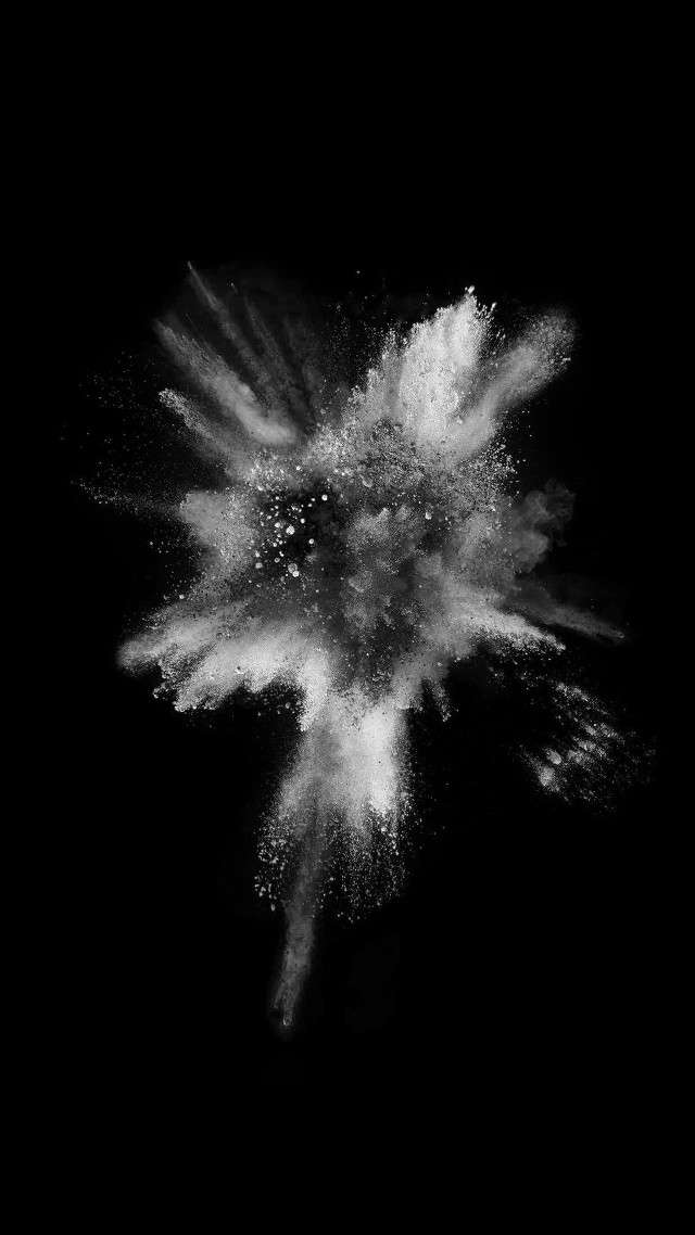 Black white smoke cloud space free wallpaper for mobile - medium preview image