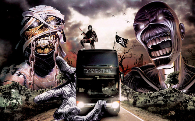 Bus zombie face zombie back free wallpaper for desktop - medium preview image