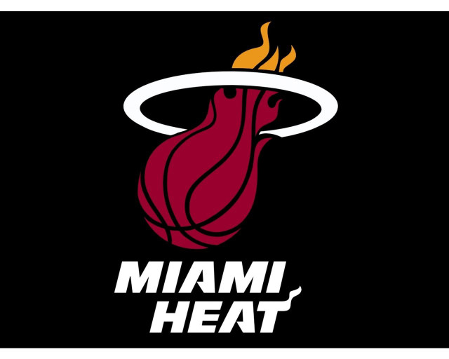 Miami heat logo black background #4 free wallpaper for desktop - medium preview image
