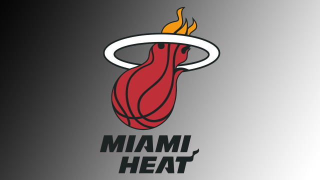 Miami heat logo gray background free wallpaper for desktop - medium preview image