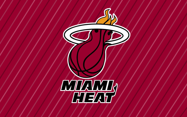 Miami heat logo red background free wallpaper for desktop - medium preview image