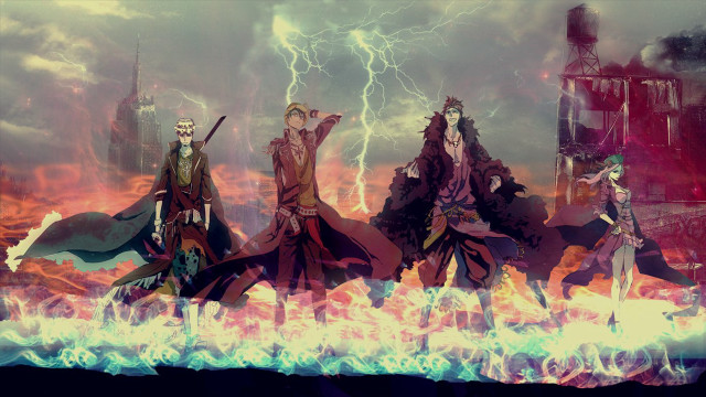 People fire lightning castle sky free wallpaper for desktop - medium preview image