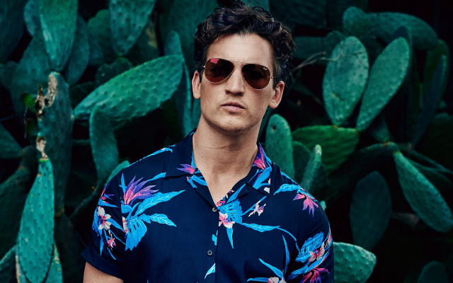 Man sunglasses cactus blue shirt free wallpaper for desktop - medium preview image