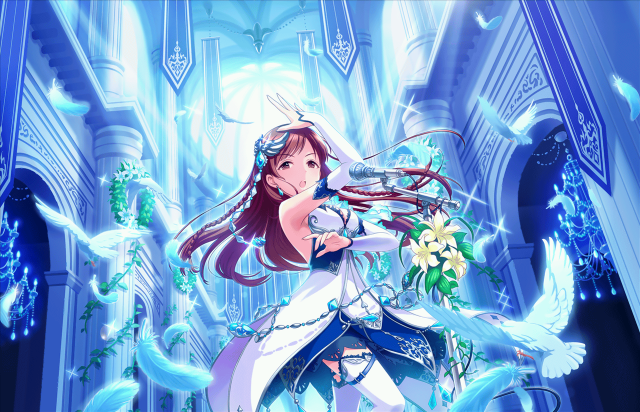 Woman white dress sword blue #4 free wallpaper for desktop - medium preview image