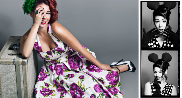 Woman dress green hair mickey free wallpaper for desktop - medium preview image