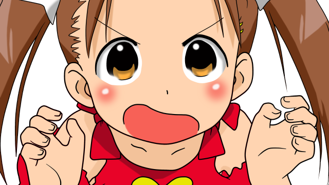 Cartoon girl heart red shirt free wallpaper for desktop - medium preview image