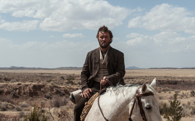 Man suit white horse desert free wallpaper for desktop - medium preview image