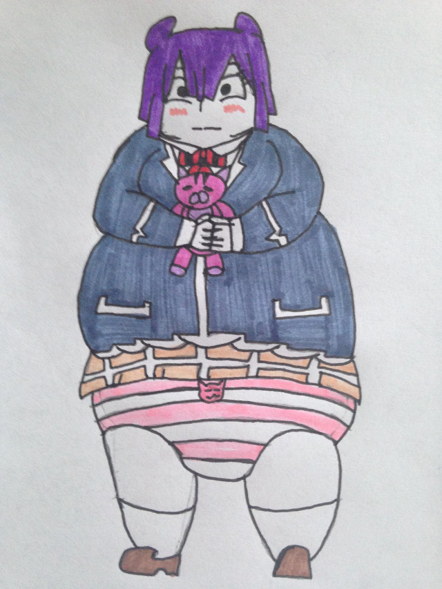 Purple hair teddy bear pink free wallpaper for mobile - medium preview image