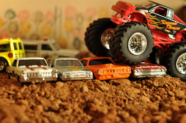 Toy truck toy cars dirt free wallpaper for desktop - medium preview image