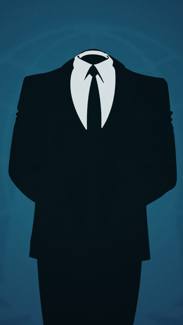 Man suit white collar black free wallpaper for mobile - medium preview image