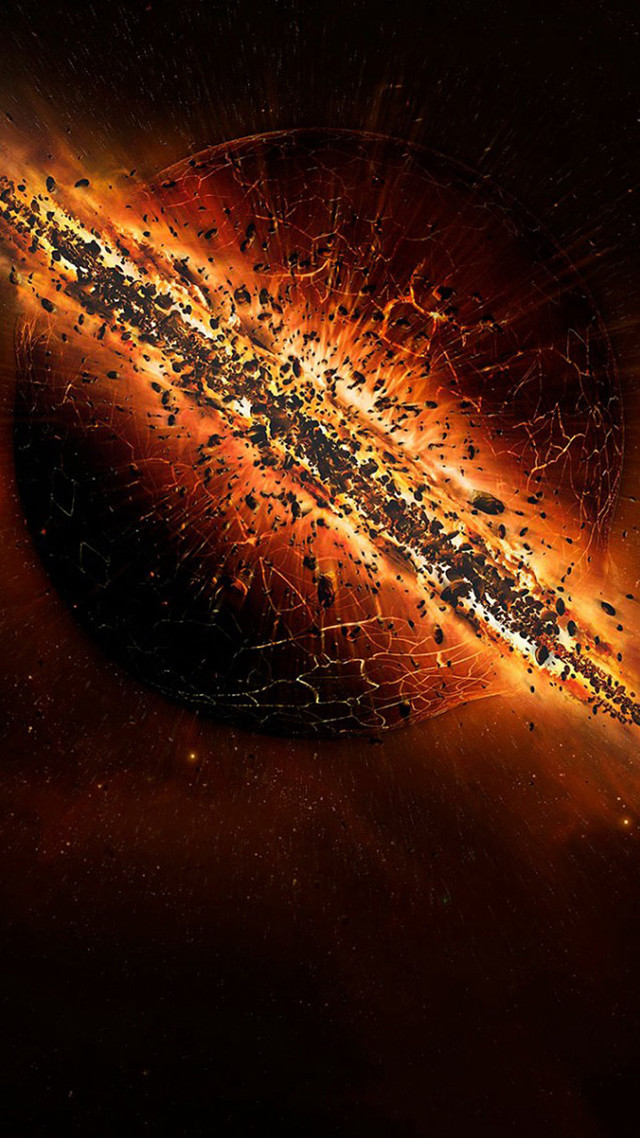 Large star center black hole free wallpaper for mobile - medium preview image