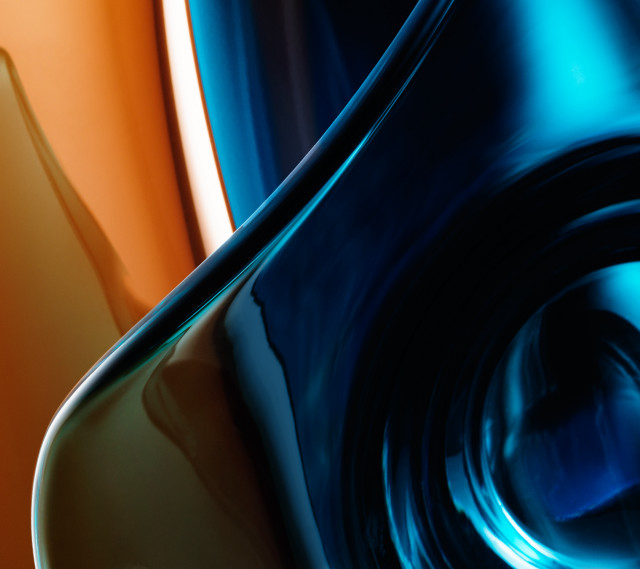 Blue orange closeup black white free wallpaper for tablet - medium preview image