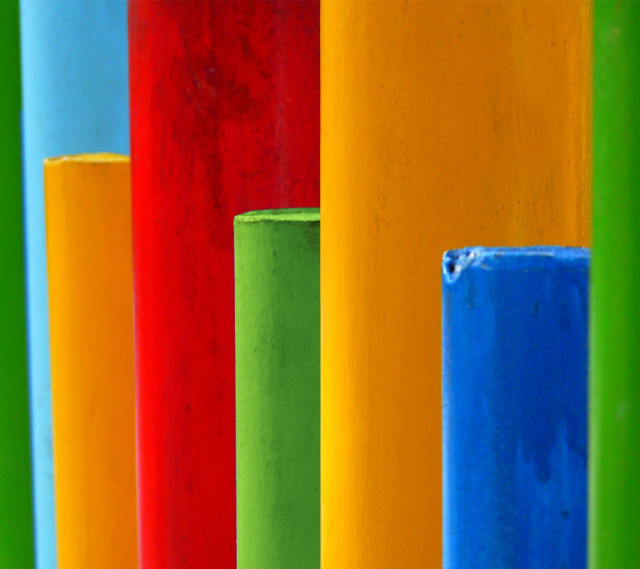 Colorful poles blue red group free wallpaper for tablet - medium preview image