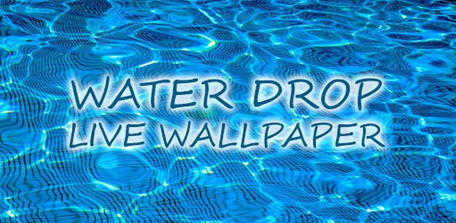 Blue pool water drops water free wallpaper for desktop - medium preview image