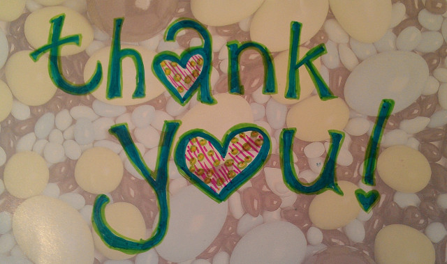 Heart thank you green heart free wallpaper for desktop - medium preview image