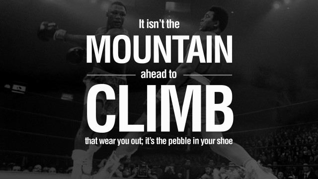 Boxing quote mountain climb wear free wallpaper for desktop - medium preview image