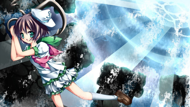 Girl short dress large object free wallpaper for desktop - medium preview image