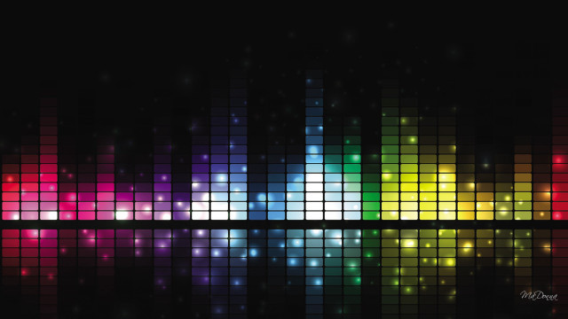 Colorful background lights reflection water free wallpaper for desktop - medium preview image