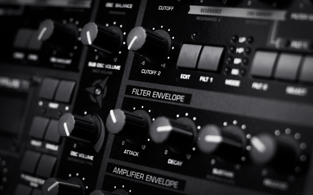 Sound board closeup buttons knobs free wallpaper for desktop - medium preview image