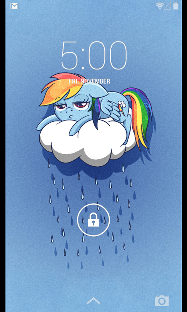 Cartoon rainbow dash cloud lock free wallpaper for mobile - medium preview image